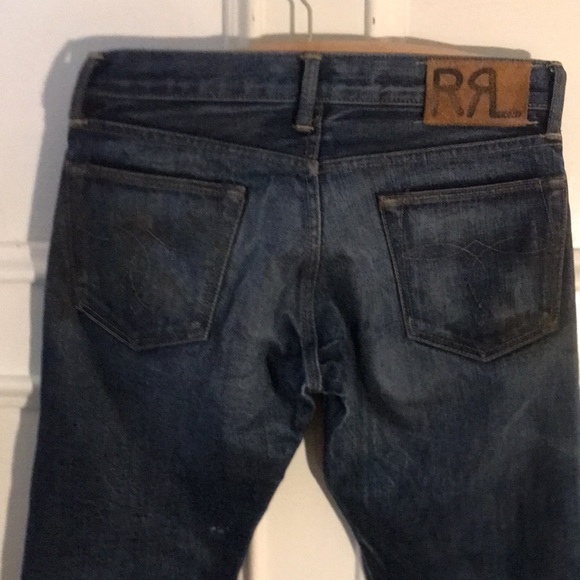mens RRL distressed jeans 28/34 - Picture 8 of 10
